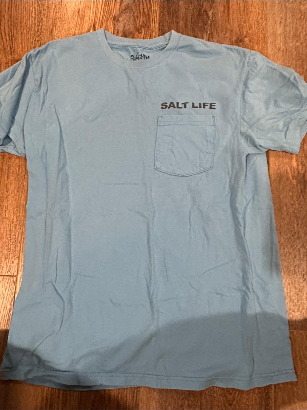 Salt Life Light Blue Short Sleeve Pocket Tee